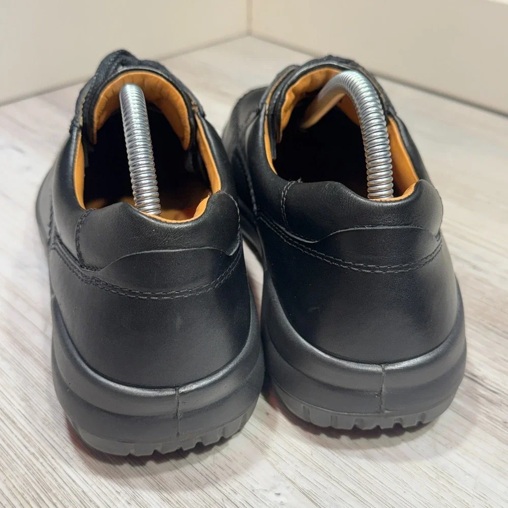 Men's ECCO Seawalker Leather‎ Tie Oxford Shoes - Black - Sz EU 42 US 8-8.5
